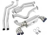 Megan Racing OE RS Series Catback Exhaust System with 3.5inch Quad Burnt Rolled Tips BMW 1M E82 11-12